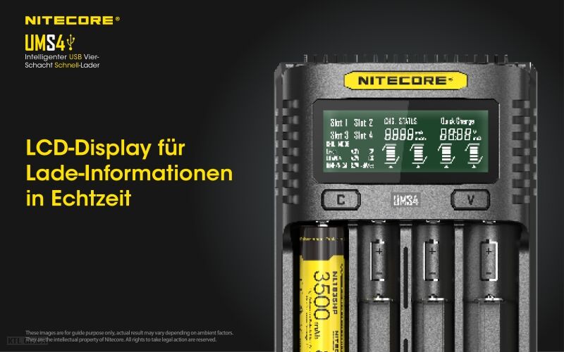 Nitecore UMS4 USB Quick Charger Nitecore UMS4 USB Quick Charger