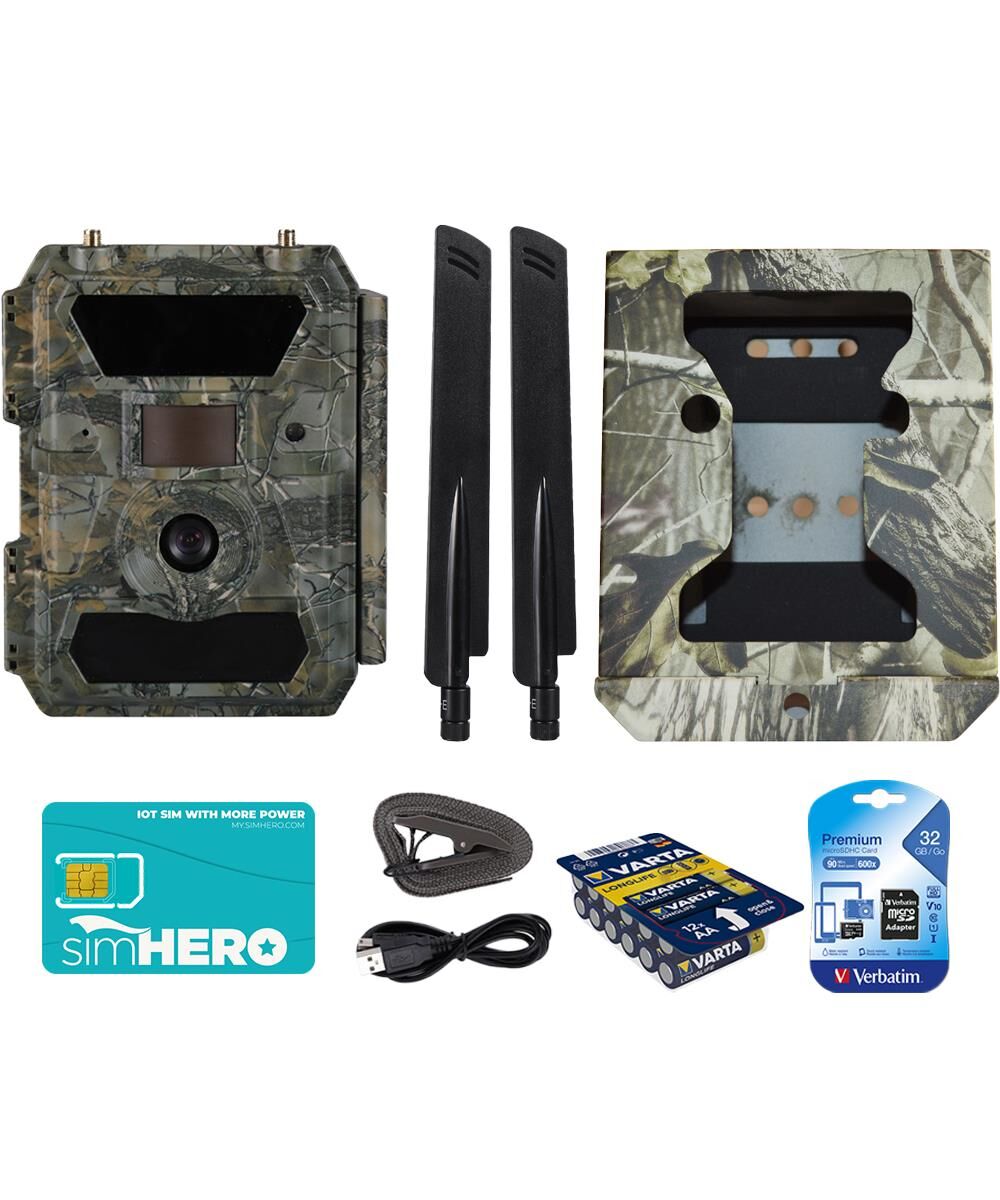 WILDAGENT Wildkamera 4G LTE Pro Starterset Metallschutz