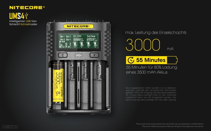 Nitecore UMS4 USB Quick Charger Nitecore UMS4 USB Quick Charger