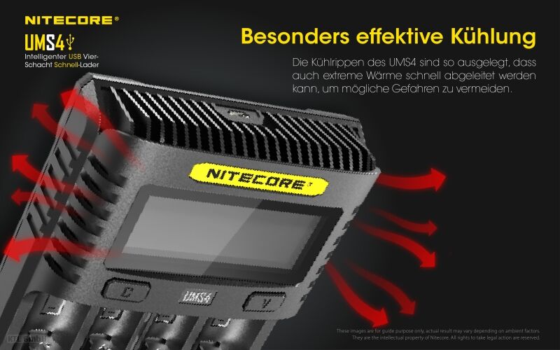 Nitecore UMS4 USB Quick Charger Nitecore UMS4 USB Quick Charger