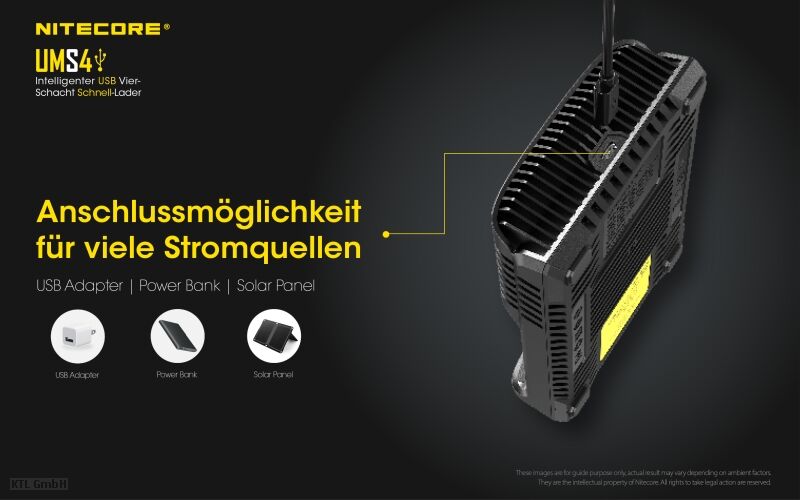 Nitecore UMS4 USB Quick Charger Nitecore UMS4 USB Quick Charger