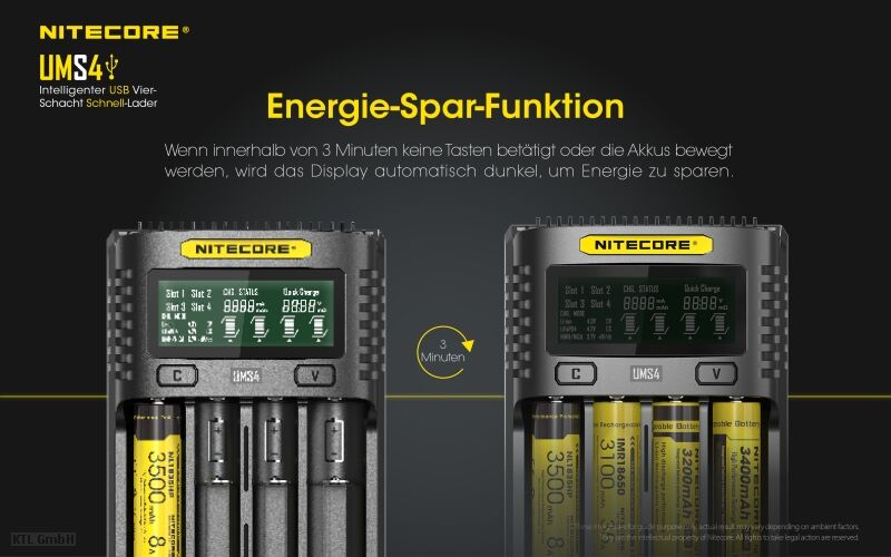 Nitecore UMS4 USB Quick Charger Nitecore UMS4 USB Quick Charger