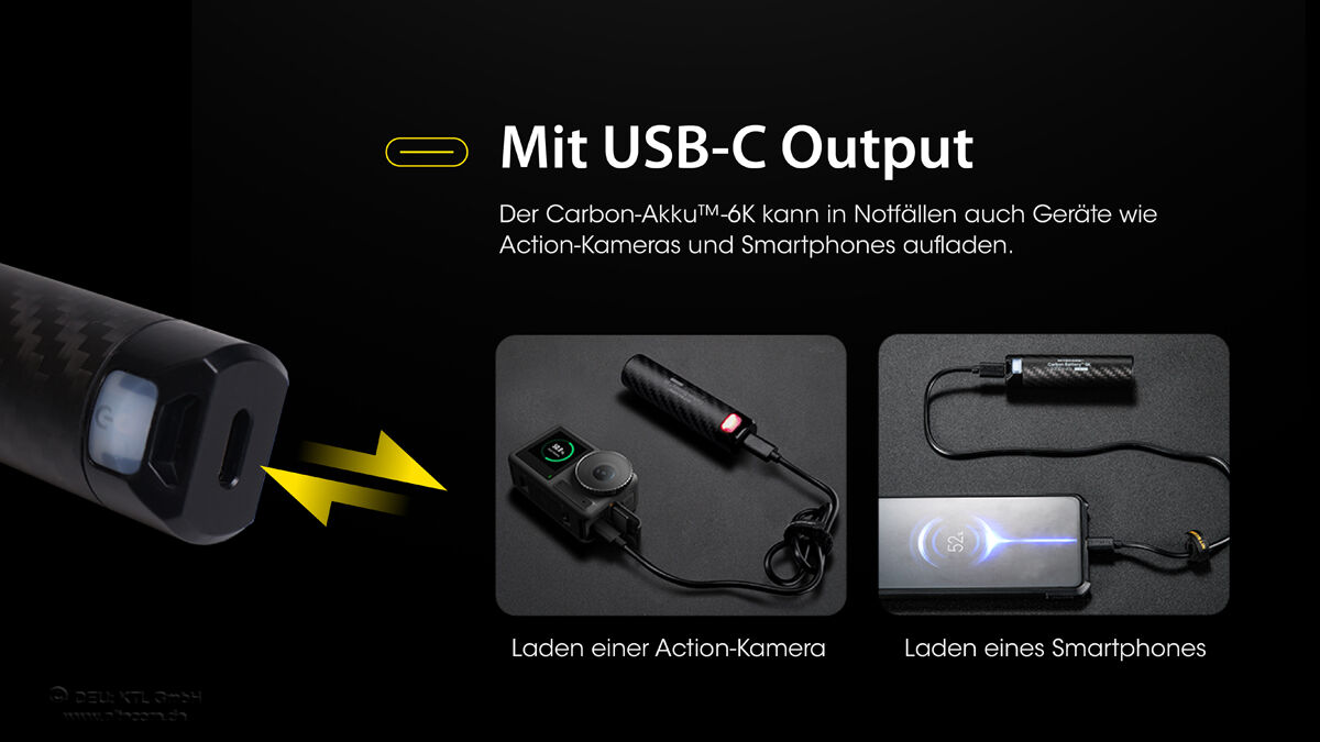 Nitecore Powerbank Carbon Battery 6K 6000mAh Nitecore Powerbank Carbon Battery 6K 6000mAh